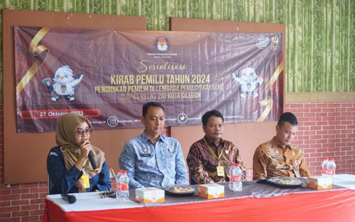 Sosialisasi Pemilu Warga Binaan Lapas Cilegon, Jum'at (27/10)