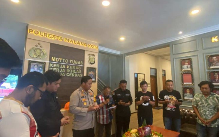 Syukuran Rayakan HUT Si Humas Polresta Malang Kota, Selasa (31/10)