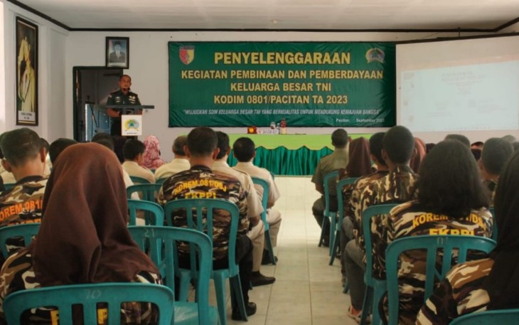Kodim 0801/Pacitan Gelar Pembinaan dan Pemberdayaan Keluarga Besar TNI 