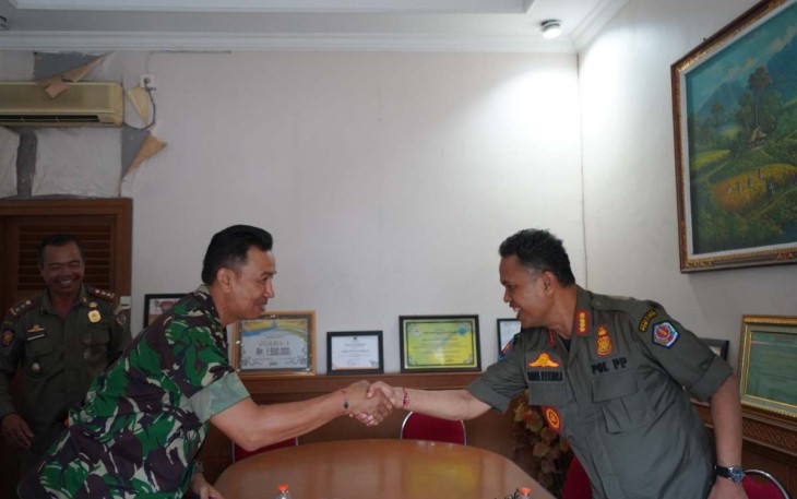 Silaturahmi bersama Kasatpol PP Denpasar, Selasa (28/11)