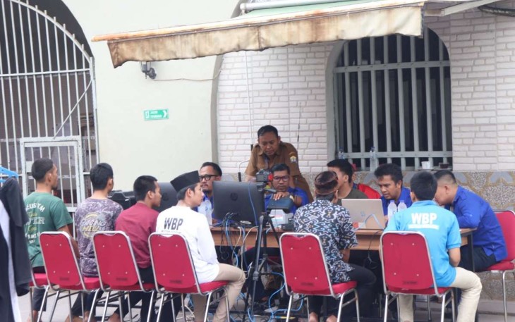 Perekaman E-KTP Warga Binaan Rutan Kelas IIB Serang, Jum'at (1/12)