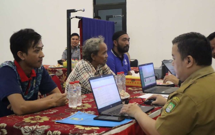 Layanan E-KTP Warga binaan Lapas Kelas I Tangerang, Sabtu (2/12)