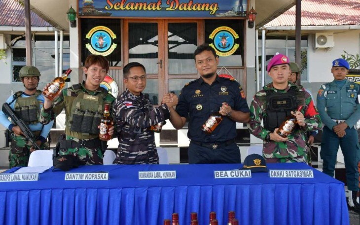 Gagalkan Penyelundupan Miras di Perbatasan RI - Malaysia 