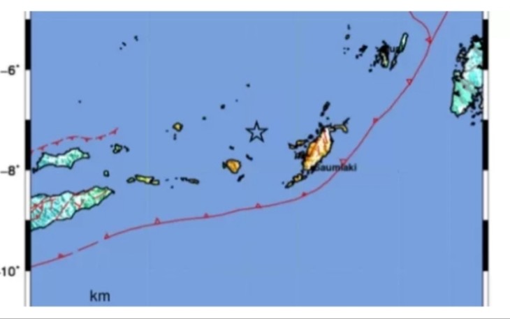 Gempa M 7,9 Kepulauan Maluku, Selasa (10/1)