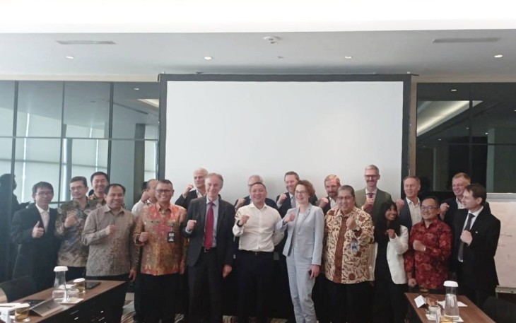 Foto bersama delegasi pemerintah Jerman di Jakarta 