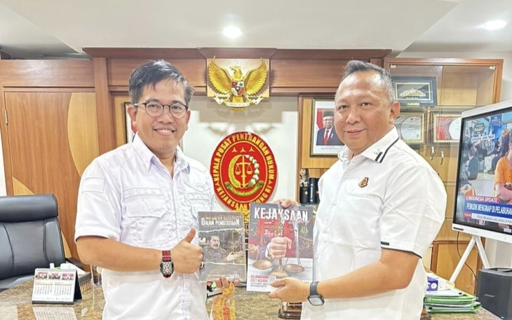 Kapuspenkum Ketut Sumedena saat menerima kunjungan silaturahmi 