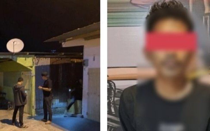 Pelaku beserta barang bukti di amankan Polres Pinrang