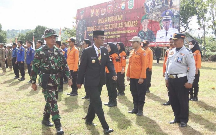 Pembukaan TMMD ke 117 Kodim 1426/Takalar, Rabu (12/7)