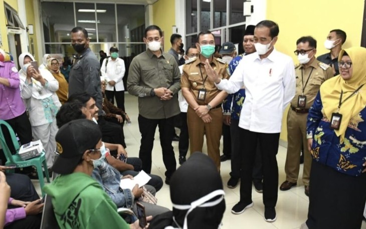 Presiden Joko Widodo mengunjungi Rumah Sakit Umum Daerah (RSUD) Kepahiang, Kabupaten Kepahiang, Provinsi Bengkulu, pada Kamis, 20 Juli 2023