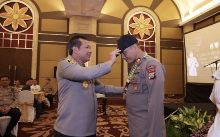 Kapolda Jatim Irjen Pol Toni Harmanto saat membuka pembekalan dan keterampilan PNPP, Kamis (27/7)