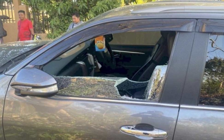 Mobil korban pencurian dirusak pelaku