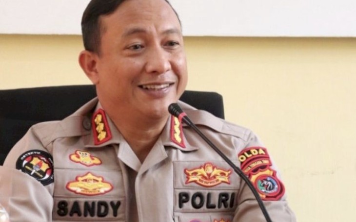 Kabid Humas Polda NTT Kombes Pol Ariasandy saat memberikan keterangan pers di Mapolda NTT, Rabu (30/8)