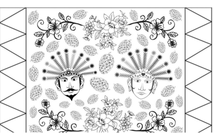 Gambar Batik Betawi Karya Siswi MAN 4 Jakarta Rafila Anidya Ahmad