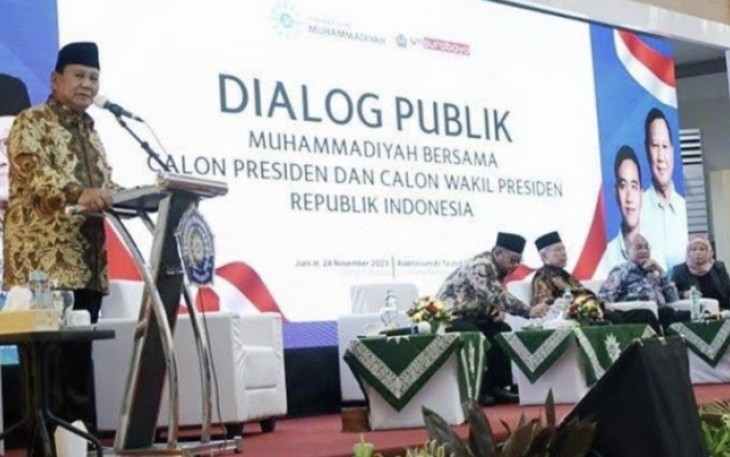 Dialog publik Prabowo Subianto di Universitas Muhammadiyah Surabaya, Jum'at (24/11)