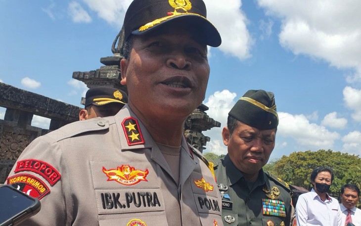 Kapolda Bali Inspektur Jenderal Polisi Ida Bagus Kade Putra Narendra memberikan keterangan terkait persiapan pelaksanaan Konferensi Tingkat Tinggi (KTT) Forum Negara Pulau dan Kepulauan atau Archipelagic and Island States (AIS) Forum di Denpasar, Bali, Senin (2/10/2023). ANTARA/Rolandus Nampu