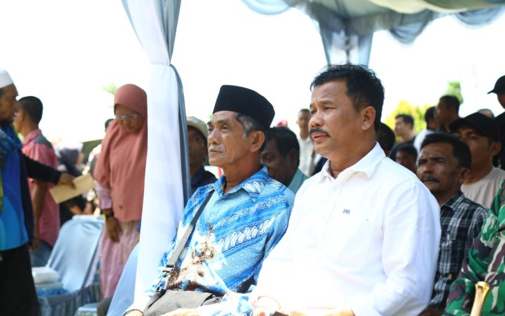 Kepala BP Batam, Muhammad Rudi, saat hadir di tengah perwakilan masyarakat Rempang