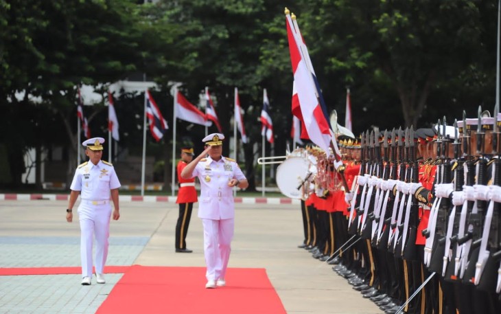 Panglima TNI Laksamana TNI Yudo Margono saat kunjungan kerja di Thailand, Jumat (21/7/2023).