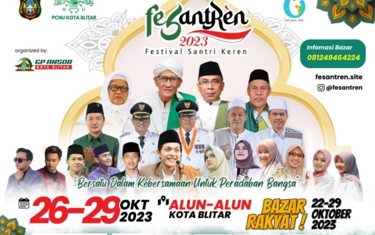 Peringatan Hari Santri Nasional Tahun 2023 di Kota Blitar Sukses Digelar