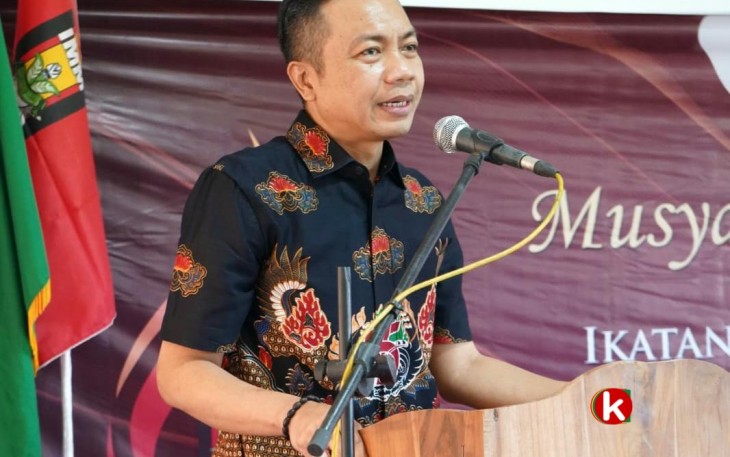 Wakil Bupati Blitar Rahmat Santoso Saat Berikan Sambutan di Acara Muscab ke- 6 IMM Kabupaten Blitar (Foto : Faisal NR / Klikwarta.com)