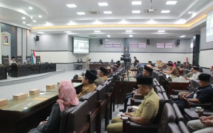 Suasana Rapat Paripurna DPRD Kabupaten Blitar 20 Maret 2023