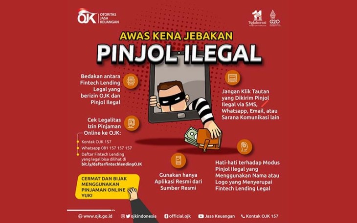 Awas kena jebakan pinjaman online (pinjol) ilegal.