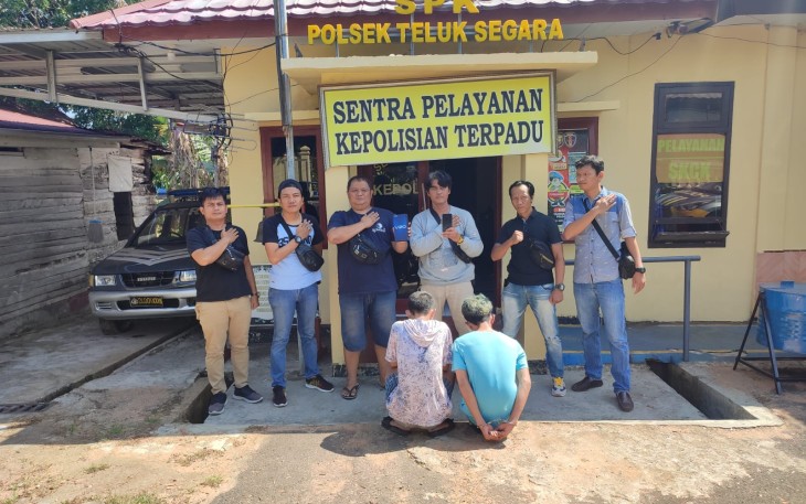 Pelaku diamankan Polsek Teluk Segara