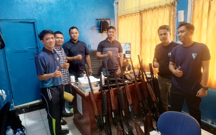 Polres BS Laksanakan Registrasi Buku Pemilik Senpi dan Pengecekan Senpi Non Organik TNI-Polri di Rutan Kelas IIB Manna