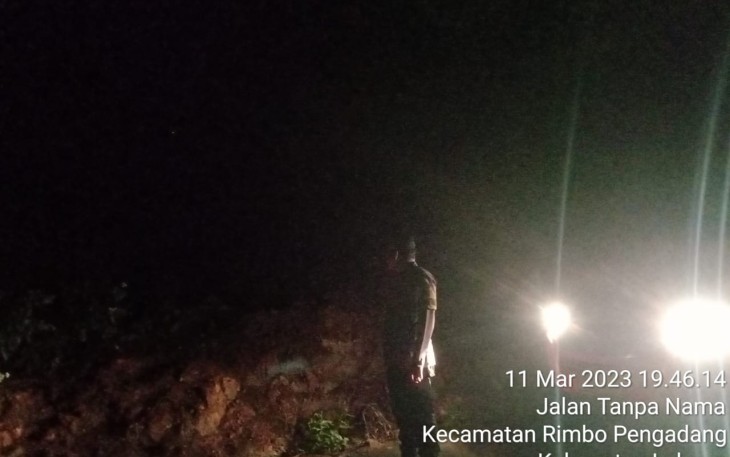 Polsek Rimbo Pengadang Patroli Dikawasan Rawan Gangguan Kamtibmas dan Bencana Alam