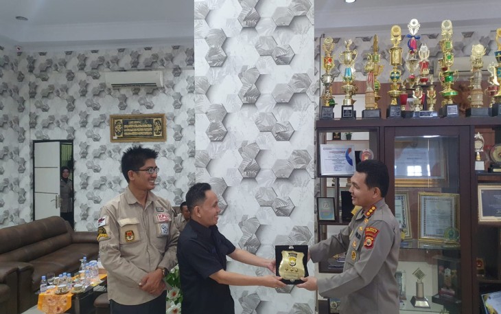 Minta Dukungan Pengamanan Pemilu, KPU Silaturahmi ke Kapolresta Bengkulu