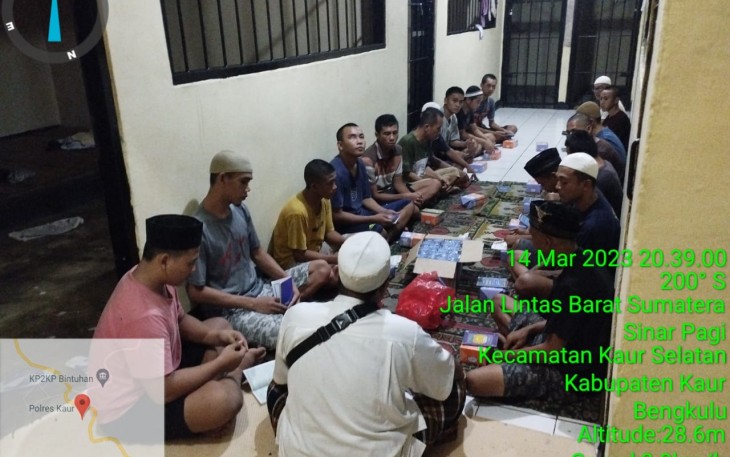 Jelang Ramadan, Tahanan Polres Kaur Diajak Baca Yasin