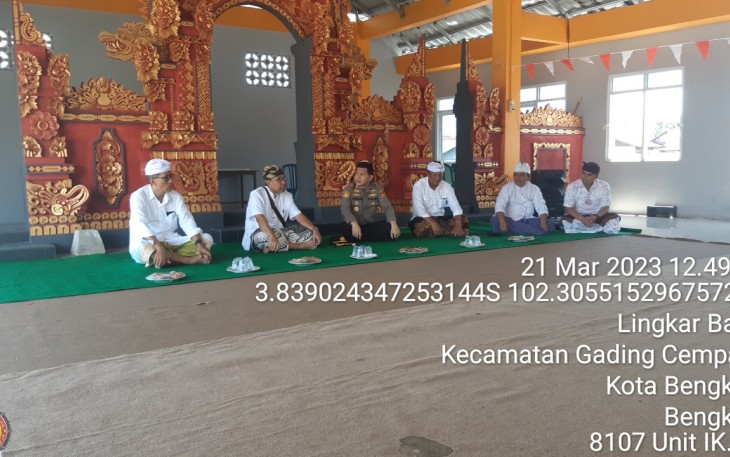 Kunjungan Kapolresta Bengkulu ke Pura Banjar Shanti Muara Dipa