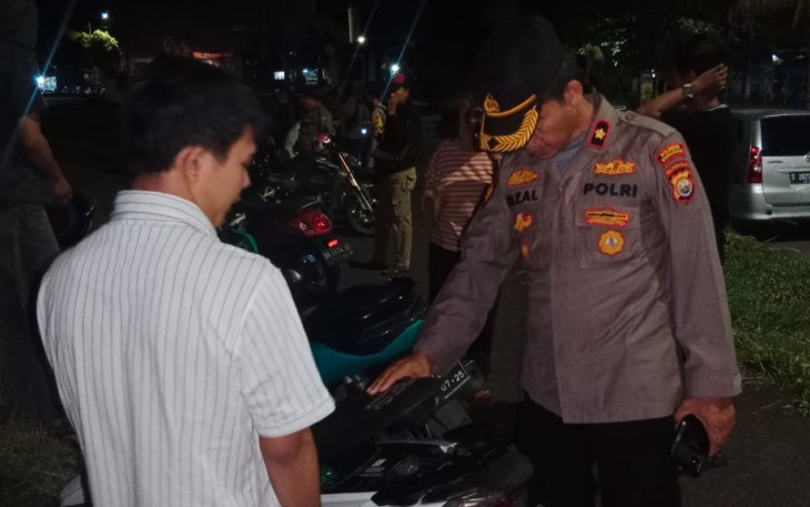 Tempat Hiburan dan Kawasan Rawan Didatangi Polsonel Polsek Teluk Segara