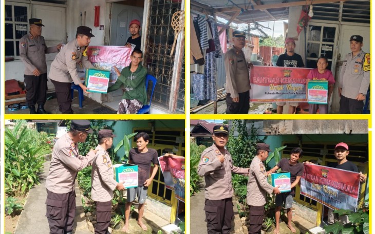 Polresta Bengkulu Kembali Distribusikan Bantuan Kemanusiaan untuk Negeri