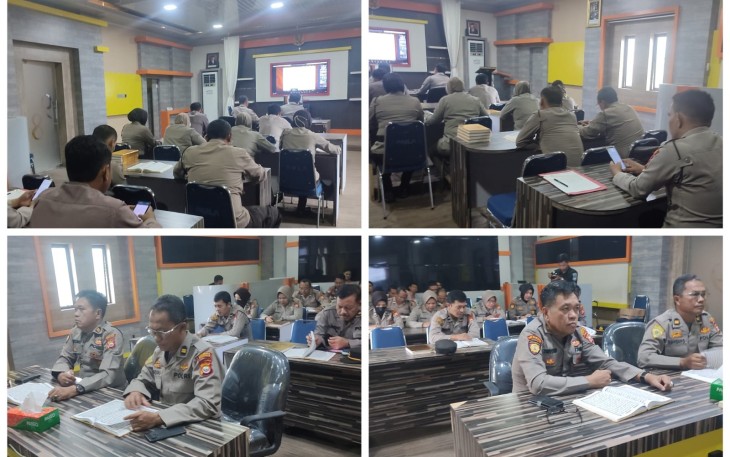 Binrohtal, Personel dan ASN Polresta Bengkulu Ikuti Tadarus Al Quran Juz 13 Berjemaah