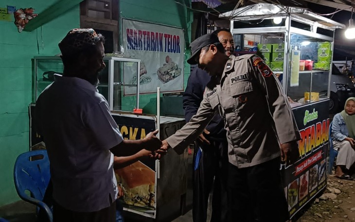 Personel Polsek Napal Putih Laksanakan Patroli Malam Cegah Kriminalitas 
