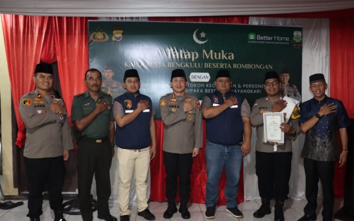 Kapolresta Tatap Muka dengan Unsur Tripika di Polsek Gading Cempaka