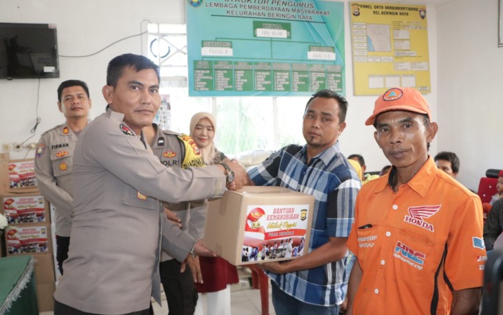 Polri Peduli, Bid Humas Polda Bengkulu Distribusikan Bantuan Kemanusian Untuk Negeri