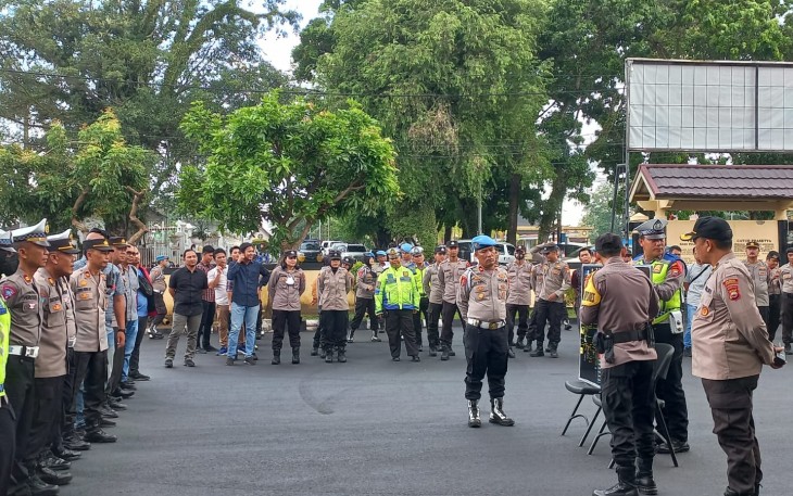Polresta Bengkulu Gelar Apel Kesiapan Malam Takbiran dan Salat Idulfitri 1444 H