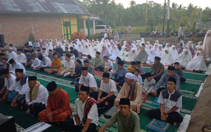 Polsek Lebong Tengah Laksanakan Pengamanan Salat Idulfitri di Masjid Al Jihad Muhammadiyah