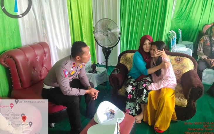 Kehilangan Anaknya, Ibu di Lebong Datang ke Posyan Polisi, Kini Sudah Dipertemukan Kembali