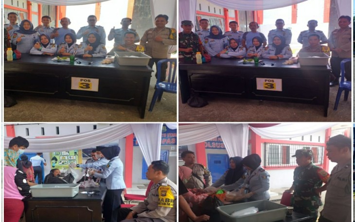 Polsek Muara Bangkahulu, Amankan Kegiatan Kunjungan Keluarga Napi di Lapas Kelas II A Bengkulu