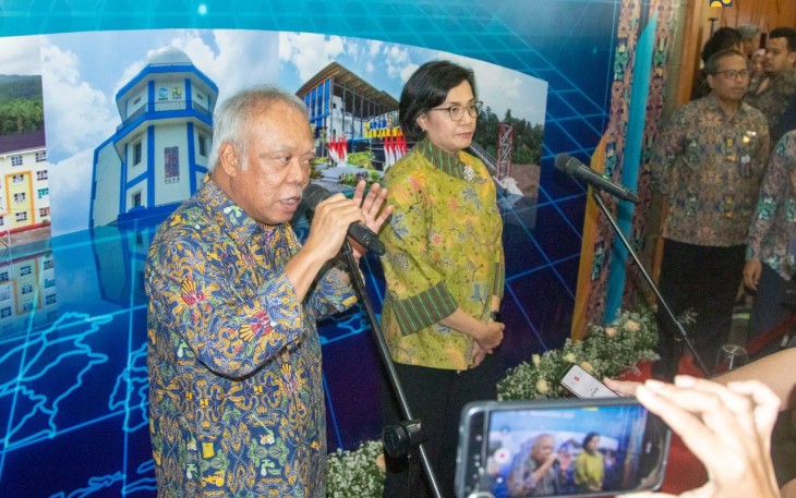 Serah Terima BMN Kementerian PUPR Bersama Menkeu Sri Mulyani