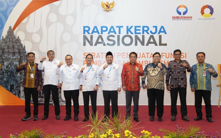 Rapat Kerja Nasional (Rakernas) Strategi Penguatan Fungsi Pengawasan Ombudsman Republik Indonesia di Yogyakarta pada Kamis, 10 November 2023