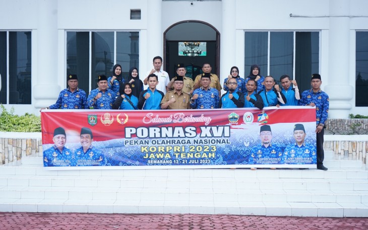 Sekda Kabupaten Asahan Lepas 6 Orang Atlet DPK KORPRI Asahan