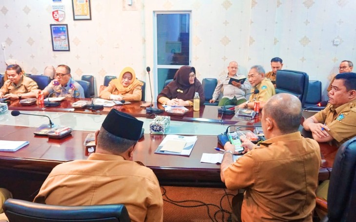 Rapat Koordinasi di Kantor Bapelitbang Bintan, Selasa (1/8) 