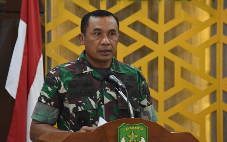 Mayjen TNI Mohamad Hasan saat Melaksanakan Entry Briefing