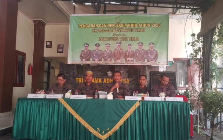 Kejaksaan Negeri Aceh Timur Gelar Pengajian dan Refleksi Akhir Tahun Bersama Insan Pers