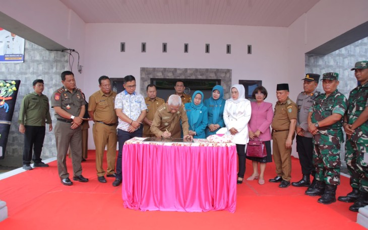 Gedung Kantor Kecamatan Pulau Rakyat di Resmikan Bupati Asahan