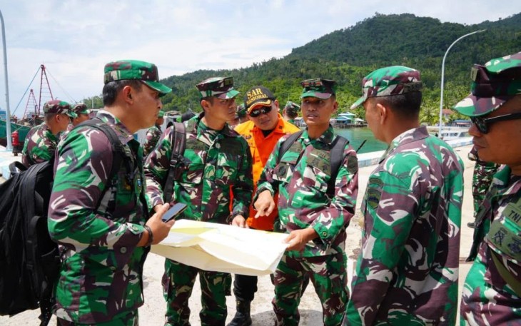 Mabes TNI dan Basarnas saat melaksanakan tinjau medan/survey di Natuna dan Batam mulai Kamis 10 sampai dengan Sabtu 12 Agustus 2023. 