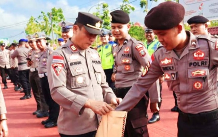 Polres Bintan saat Galang Donasi